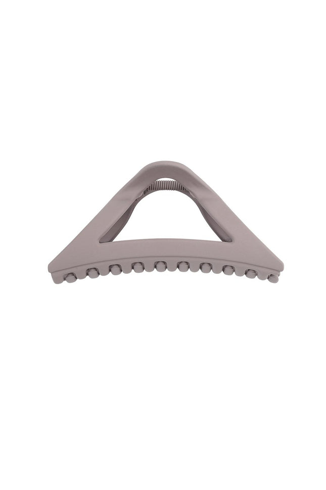 Triangular Hair Clip - Camel Plastic Hair Claw - 11.5 cm