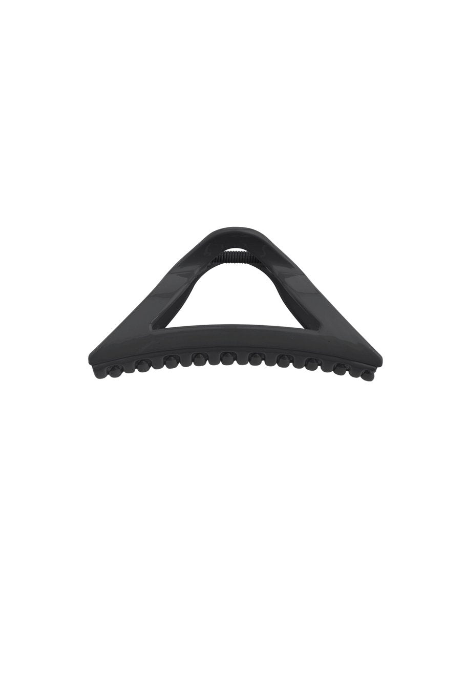 Zwarte driehoek haarclip van plastic – zomers design, 11,5 cm