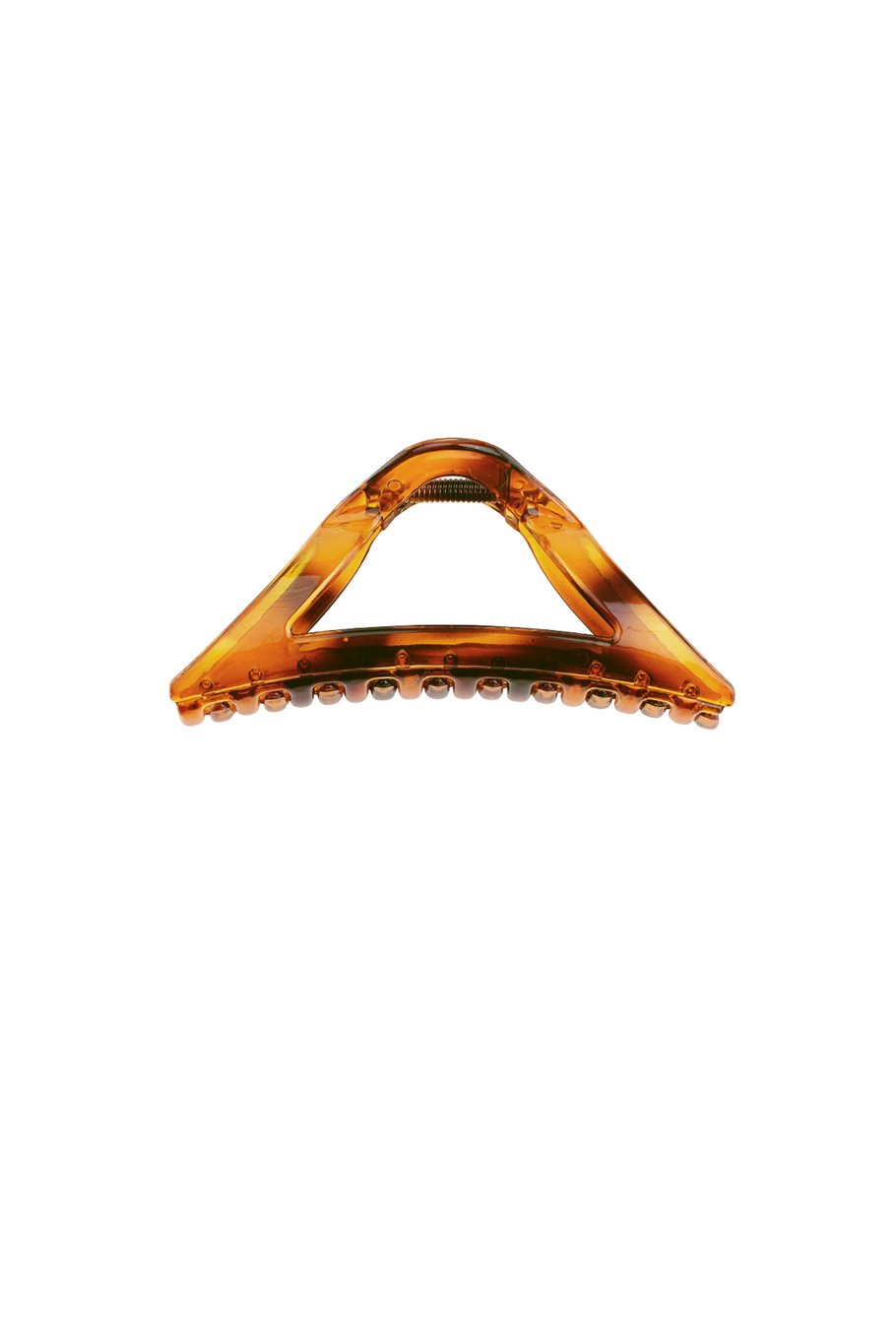 Brown Triangle Hair Clip – Summer Design – Plastic – 11.5 cm