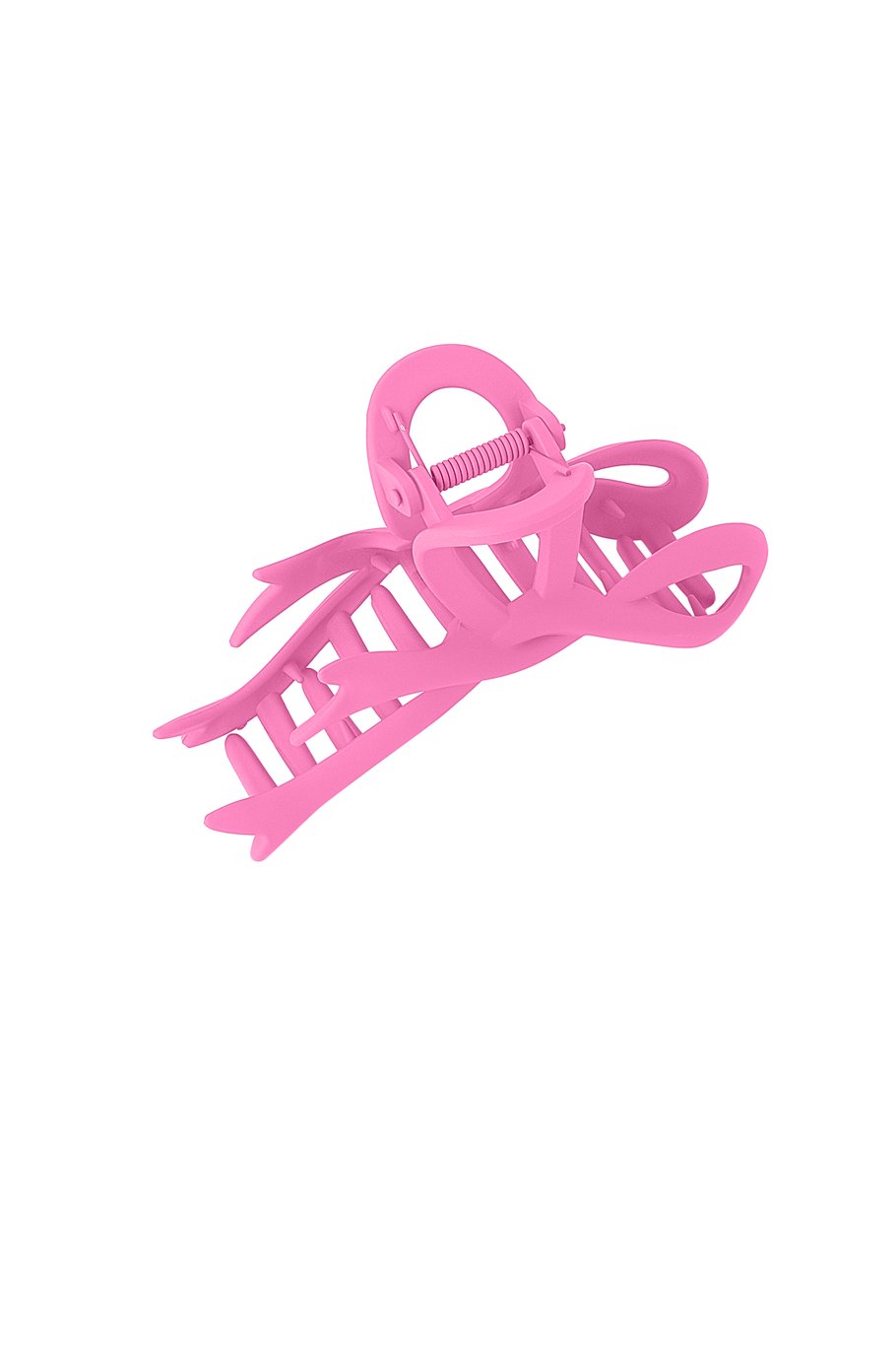 On Fleek haarclip fuchsia – felroze haarklem van plastic, 11 cm – foto 3