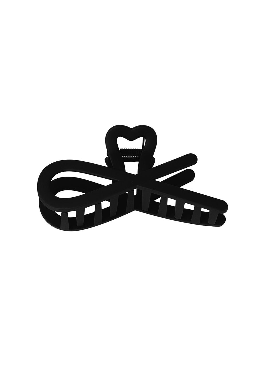 Haarclip krullende golven – zwarte plastic haarspeld van 11 cm