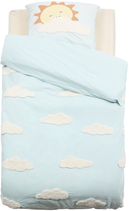 Atmosphera Kids Clouds Dekbedovertrek set met 1 kussensloop 140 x 200 cm / 65 x 65 cm