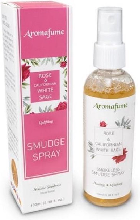 Aromafume natural smudge spray white sage rose - 100 ml