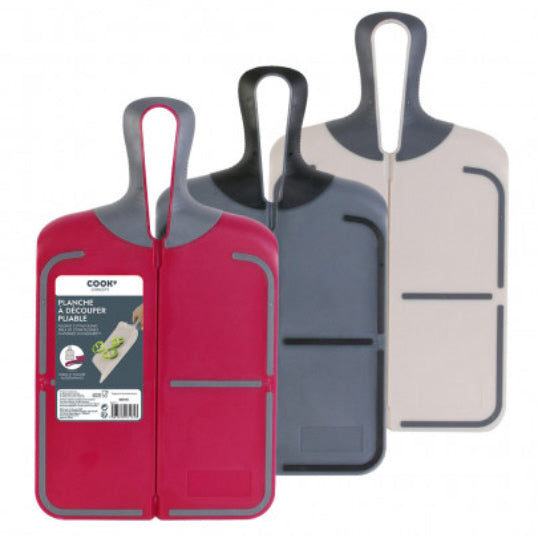 Opvouwbare snijplank – 38,8 x 22 cm, in wit, roze of grijs