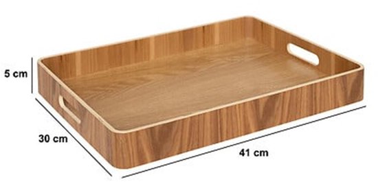5Five Curve Serving Tray / Tray - 43 x 30 x 5 cm - Brown