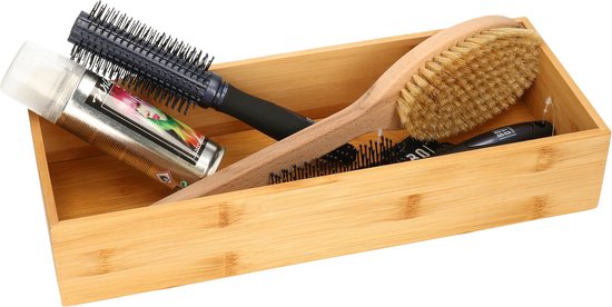 5Five Tidy Smart bestekbak van bamboe, set van 3 – 1 vak, 38 x 15 x 7 cm