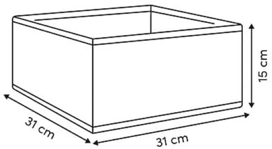 Opbergbox voor kast en kleding – set van 2, donkergrijs, 31 x 31 x 15 cm – foto 2