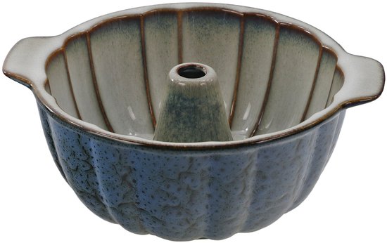 MPLCo - Bundt Pan - Baking Mold - Cake Mold with Center Tube - Oven, Microwave & Dishwasher Safe - Ø28 x 8.5 cm - Navy Gray