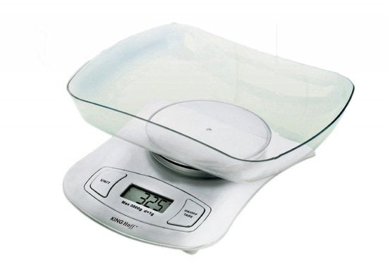 Kinghoff digitale keukenweegschaal tot 5 kg – tarrafunctie, per 1 gram – foto 2