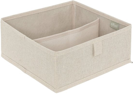 5Five Dressy+ kledingkast organizer met 16 vakken – opvouwbaar lademandje, beige – foto 8