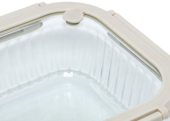 Glazen vershoudbakjes set van 3 – borosilicaatglas, 320, 520 en 800 ml – foto 2