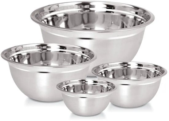 Kinghoff KH-2059 Stainless Steel Mixing Bowls – Set of 4 – Ø18-26 cm
