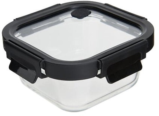 Clipeatplus glazen vershoudbakje 0,5 liter – vierkant, borosilicaatglas