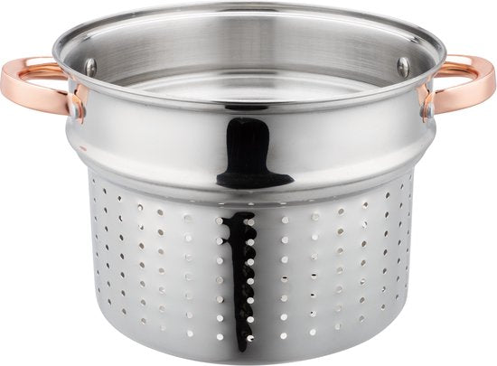 Klausberg 7739 kookpan met pasta-inzet – 2-delig, 24 cm, 7,5 liter, RVS – foto 5