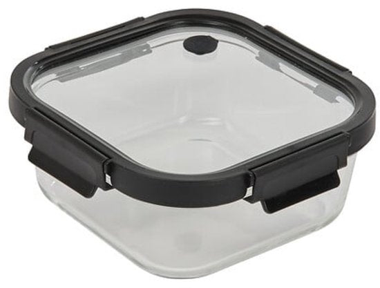 Clipeatplus glazen vershoudbakje 1,1 liter – vierkant, borosilicaatglas