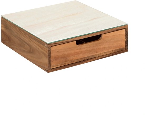 Koffiecup houder acacia met lade Five® - Hout - Sorteervakken | Decoratief | Nespresso cuphouders | Dolce gusto cuphouders