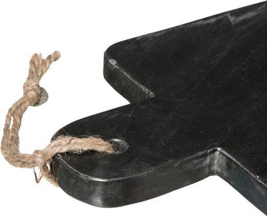 Secret de Gourmet snij- en serveerplank zwart marmer en mangohout, 30 x 15 cm – foto 2