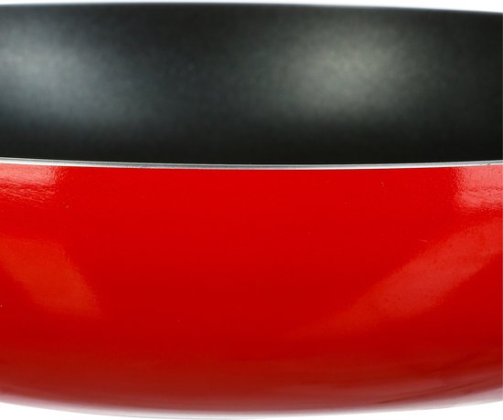 Secret de Gourmet koekenpan 28 cm, rood/zwart – alle kookplaten en inductie – foto 2