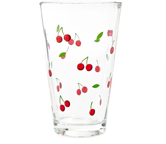 Homla drinkglazen met kersen – set van 3 waterglazen, 300 ml – foto 2