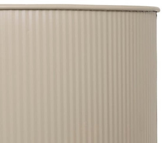 Aze plantenbak set van 2 op standaard – beige metaal, Ø 30 x 44,3 cm – foto 2
