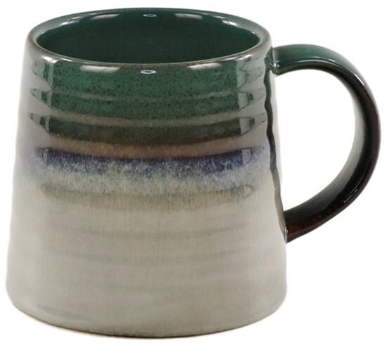 MPLCo Ombres koffiemok set van 2 – keramiek, 400 ml, groen-grijs – foto 2