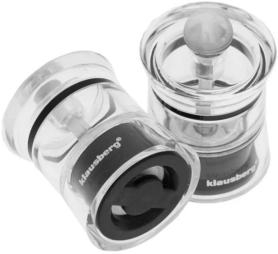 Klausberg - Salt and Pepper Mill Set - 6 cm - Ceramic Mechanism