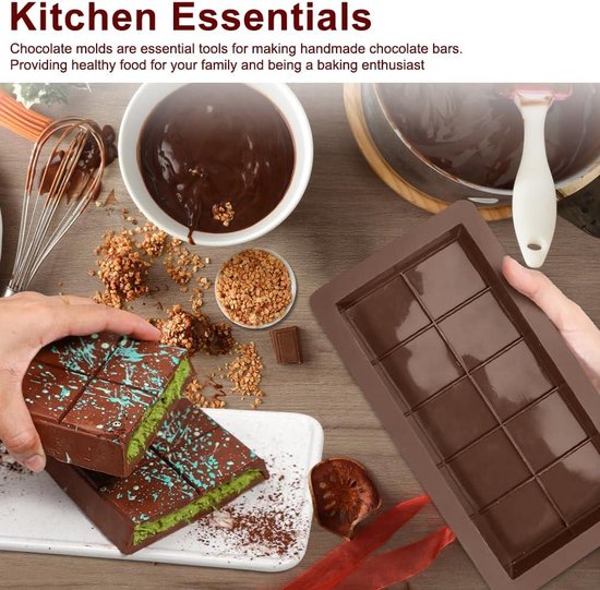 Dubai chocoladevorm diep van siliconen – set van 2, BPA-vrij – foto 6