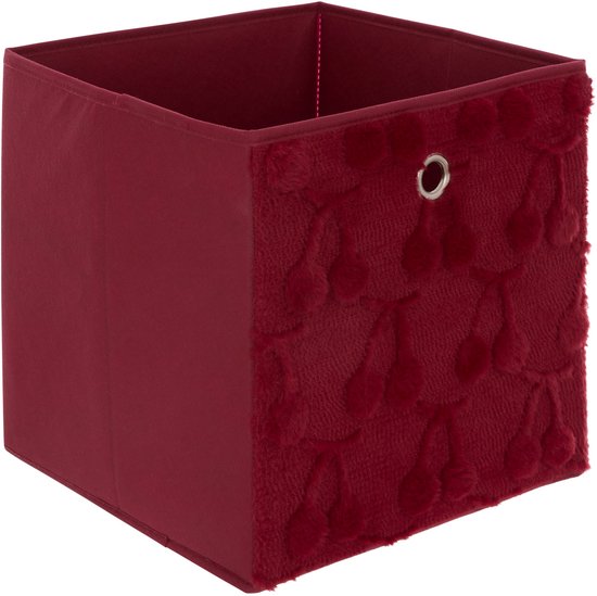 Atmosphera Kids opbergdoos Cerise – opvouwbaar, rood, 30 x 30 x 30 cm