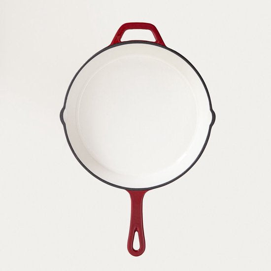 Homla Andreas gietijzeren koekenpan – cast iron pan, Ø 26 cm, bordeauxrood
