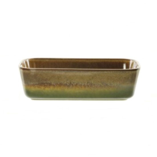 MPLCo - Moule à pain - Moule à gâteau - Plat de cuisson - Plat allant au four - Moule pour pain fait maison, gâteaux & gratins - Compatible four, micro-ondes & lave-vaisselle - 26 x 14,5 x 7,5 cm - Marron avec dégradé vert foncé