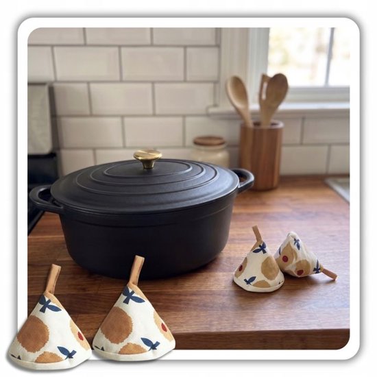 Hage Cast Iron Dutch Oven with Lid – 6 L – Matte Black