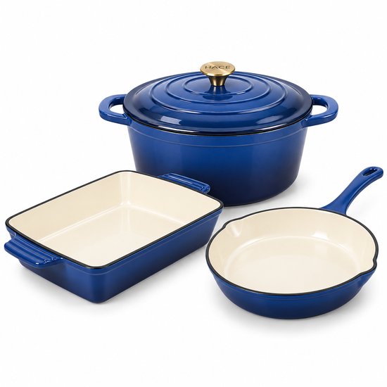 Hage Cast Iron Roasting Dish – 3.5 L – Blue