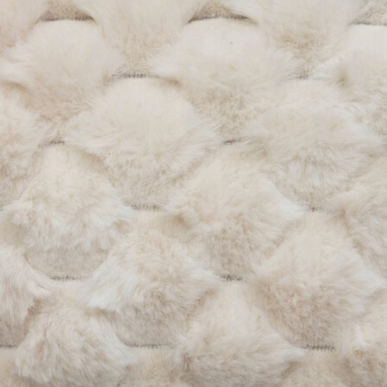 Coussin décoratif Adriel - Lot de 2 - Coussins doux de luxe à effet tie-dye - Housse amovible et garnissage - Polyester - 38 x 58 cm - Beige