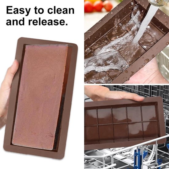 Dubai chocoladevorm diep van siliconen – set van 2, BPA-vrij – foto 2