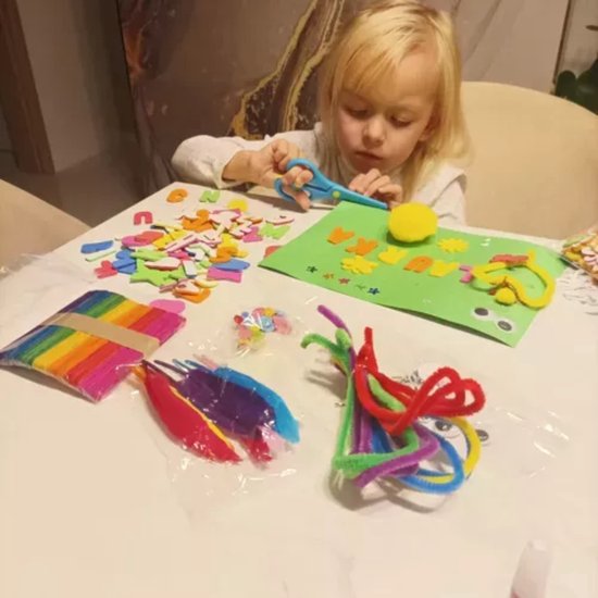 Kruzzel grote creatieve knutselset in een pot – knutselspullen voor kinderen – foto 9