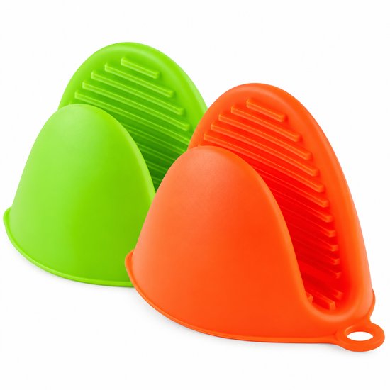 Kinghoff siliconen mini ovenwanten, set van 2, hittebestendig tot 260°C