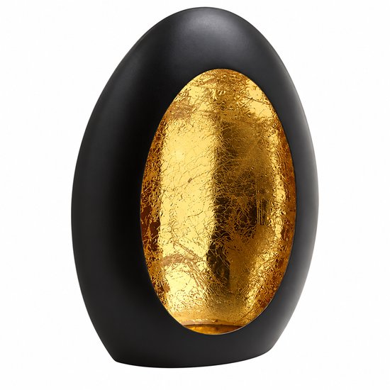 Decoratieve Kaarsenhouder - Kandelaar - Metalen Kandelaar - Voor Binnen - Staal - 28,5 x 14,5 x 36,5 cm - Zwart