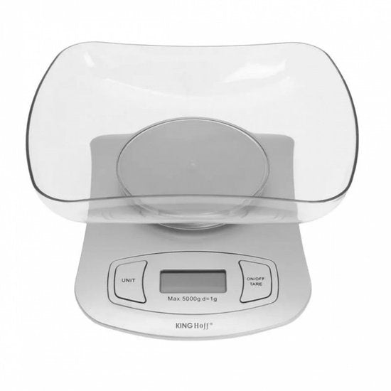 Kinghoff digitale keukenweegschaal tot 5 kg – tarrafunctie, per 1 gram