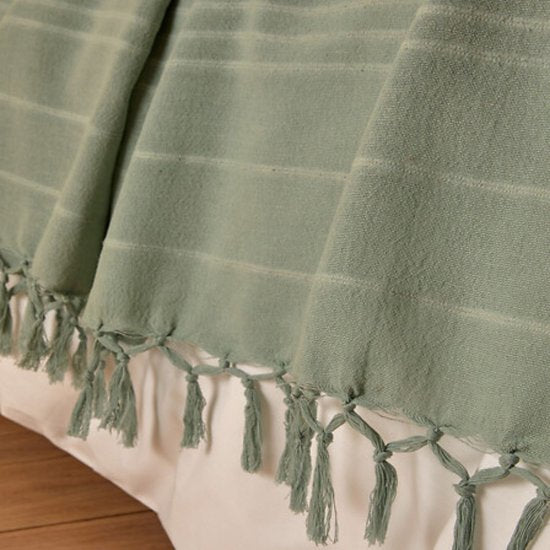 Atmosphera plaid Anjali met franjes – rayon, 160 x 220 cm – foto 4
