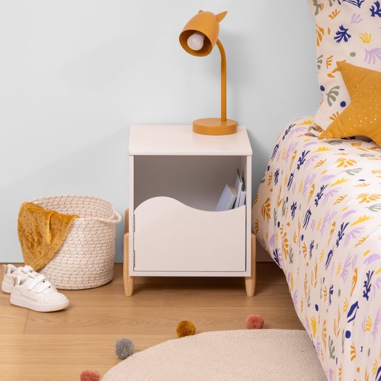 Atmosphera Bedside table with door - 36 x 33 x 40 cm - White
