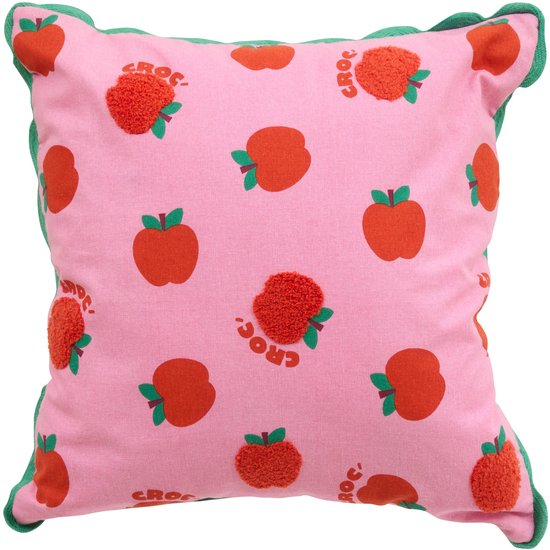 Atmosphera Kids Chachapop sierkussen met appeltjes – roze en rood, 40 x 40 cm – foto 2