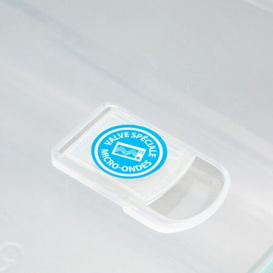 Glazen vershoudbak met deksel, set van 2 – borosilicaat, 1,18 liter, blauw – foto 2