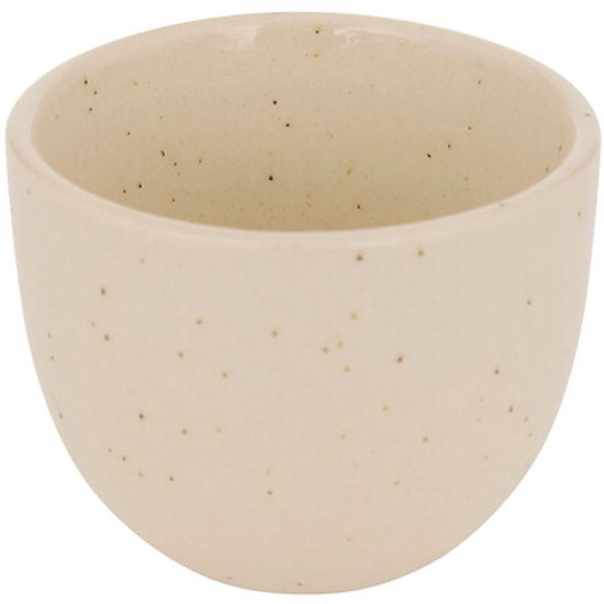 Espressokopjes faience, set van 6 – kleine koffiekopjes 100 ml, crème – foto 2