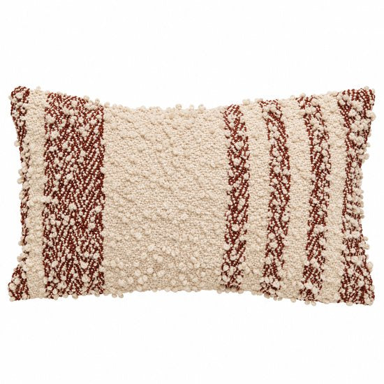 Bankkussens - Decoratieve Kussens - Sierkussens Set van 2 - Lusstructuur - Rits - Wasbaar - Binnengebruik - Voor Bank, Bed en Fauteuil - Woonkamerdecoratie - Slaapkamer - Polyester - 30 x 50 cm - Tonkabruin