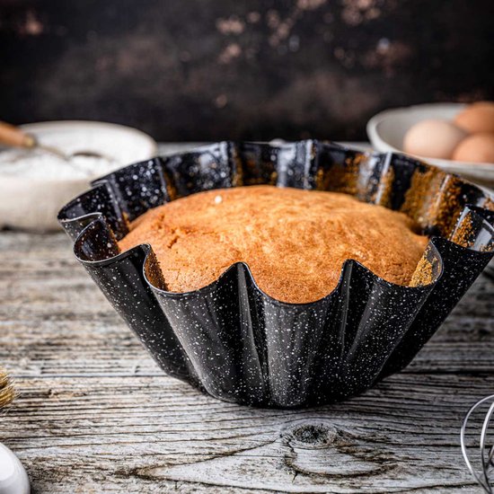 Granieten bakvorm - tulbandbakvorm voor cake 23, 5 CM