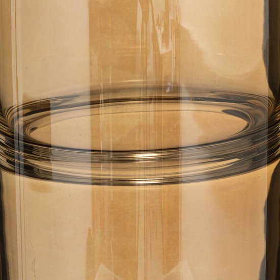 Glazen vaas Bottle van amberkleurig glas, 30 cm