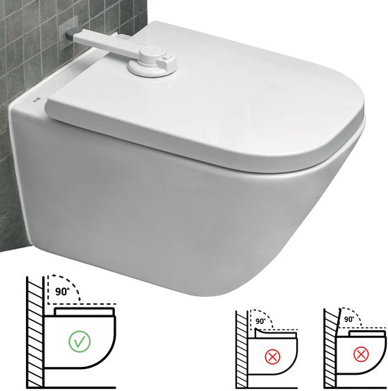 SIPO toiletbril slot set van 2 – wc-kinderbeveiliging zonder boren, wit – foto 4