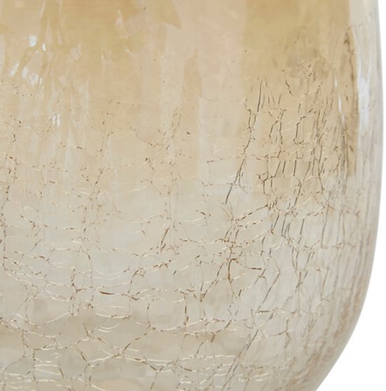 Atmosphera glazen vazen set van 2 – crackle glas, transparant, 25 en 39 cm – foto 3