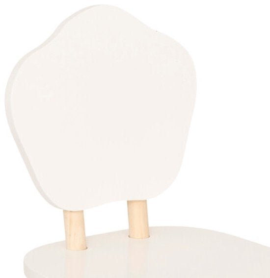 Kindertafel met stoel Douceur Organic – wit, MDF en grenenhout – foto 9