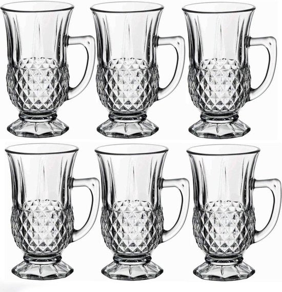 Hakal Marokkaanse theepot en glazen – theeset met RVS pot 1,8 L en 6 glazen – foto 2